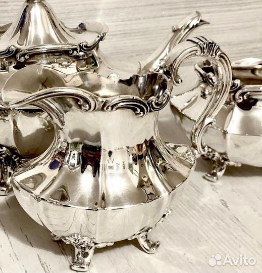 Чайный сервиз 1949 года с посеребрением