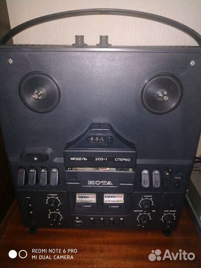 Катушечный магнитофон нота 203 1