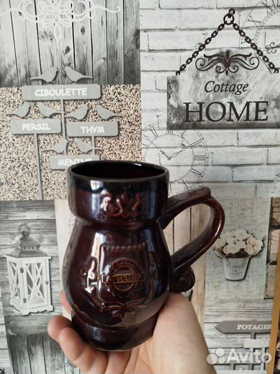 Глиняная кружка 0.5