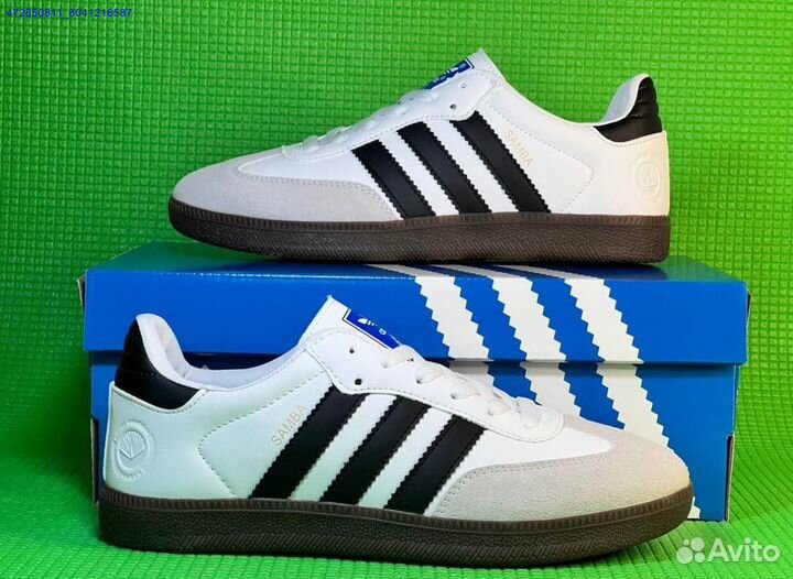 Премиальные кеды Adidas Samba White