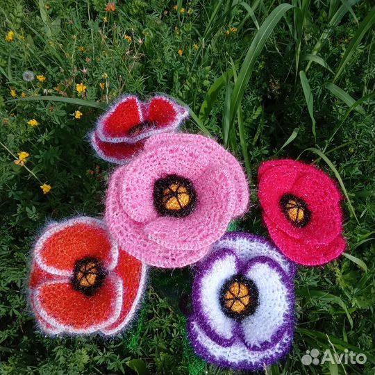 Цветы ручная работа Крючком