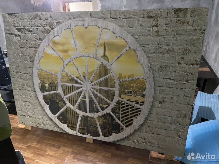 Настенная картина из дерева