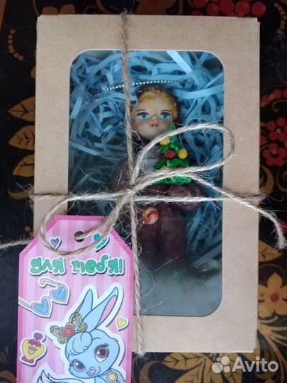 Ватные елочные игрушки