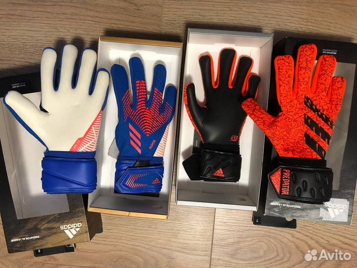Перчатки вратарские Adidas Predator размеры 7 и 8