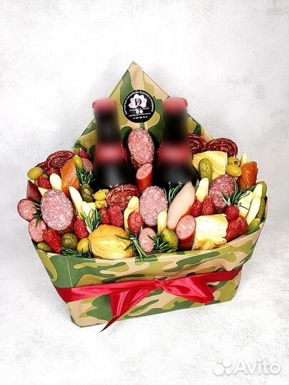 Мужской букет к пенному. Съедобный подарок мужу