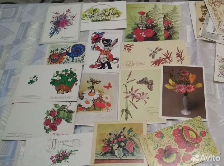 Открытки и конверты не подписанные