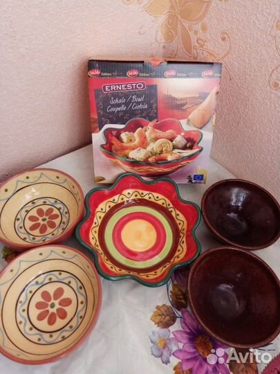 Посуда Сервиз СССР тарелки заварочный чайник 1л