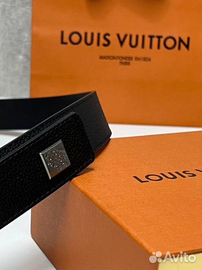 Louis vuitton ремень мужской кожаный базовый