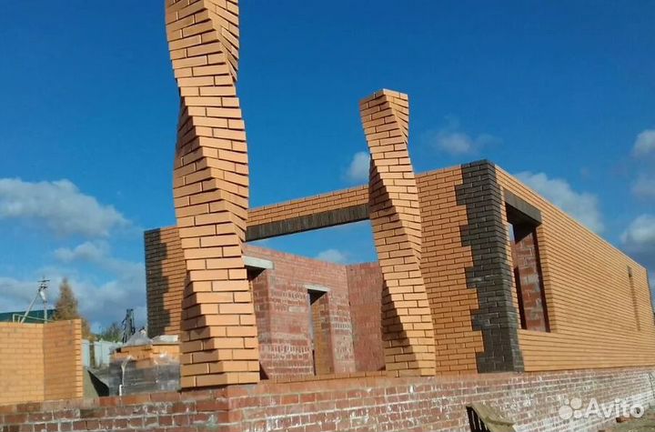 Каменщики без посредников, кладка кирпича, кладка