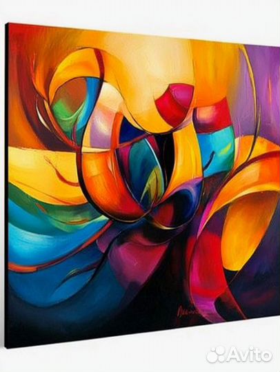 Картина маслом ручной работы