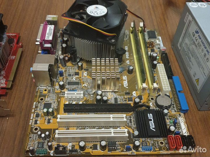 Мат плата + процессор