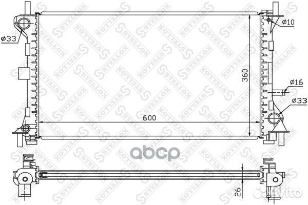 10-25159-SX радиатор системы охлаждения АКПП F