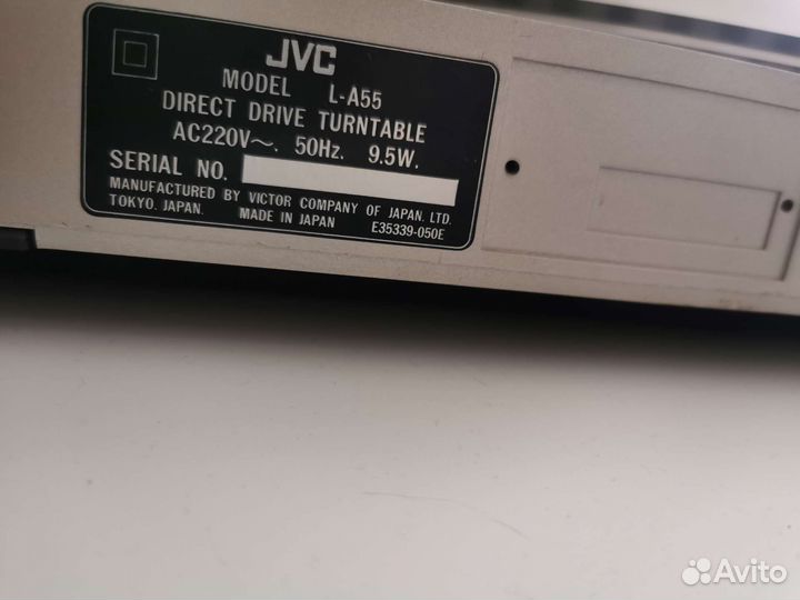 Проигрыватель винила JVC l-a 55