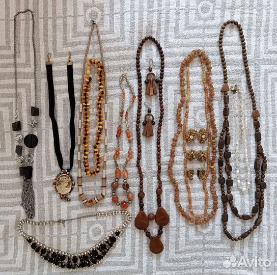 Винтажные украшения. Клипсы, ожерелья, бусы СССР