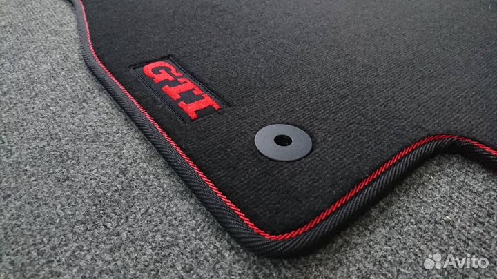 GTI ворсовые коврики в салон для VW Golf 7