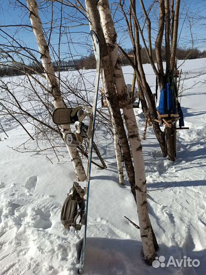 Сноуборд с креплениями 157