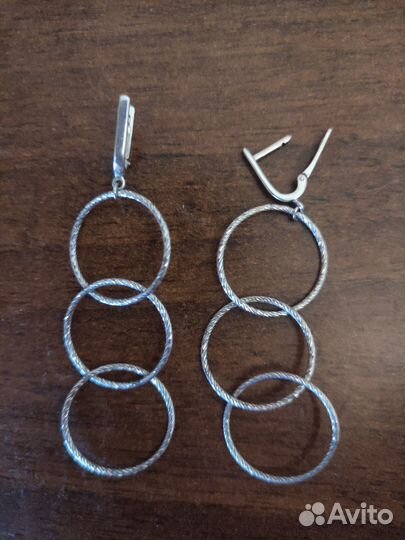 Серьги серебряные