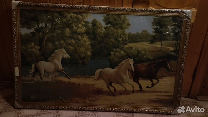 Картина в раме гобелен