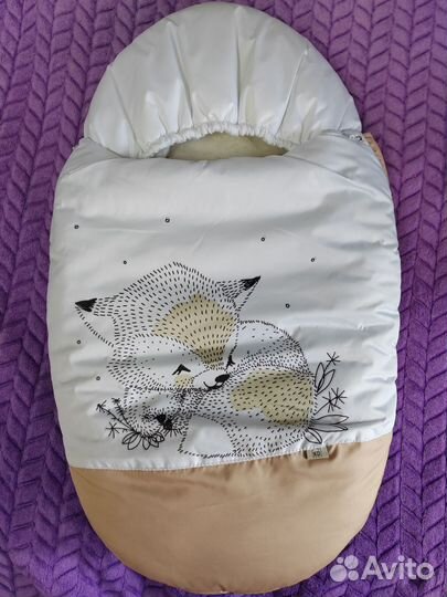 Конверт для новорожденных зимний