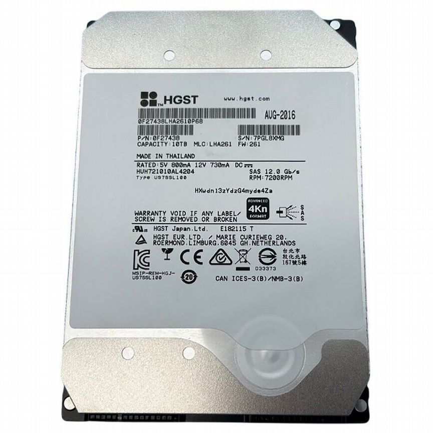 [HUH728080AL4200] Жесткий Диск Hgst 8tb Sas 3,5" Hdd Huh728080al4200