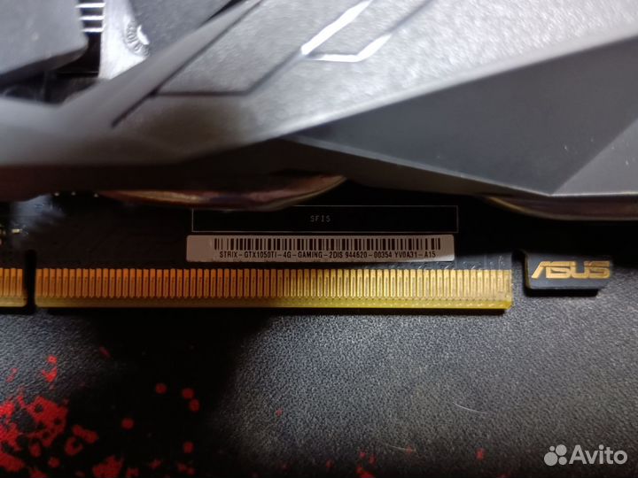Видеокарта asus GTX 1050Ti strix 4GB