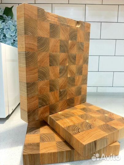 Доска разделочная торцевая (дуб, бархат амурский)