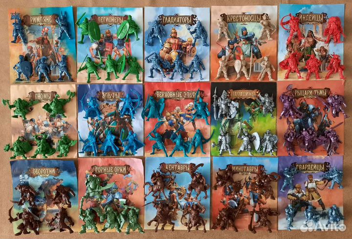 Солдатики Технолог Пираты Рыцари Индейцы 54 мм