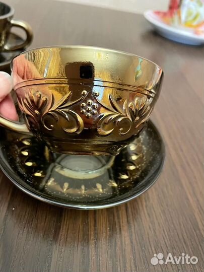 Набор из 4чайных- кофейных пар Винтаж