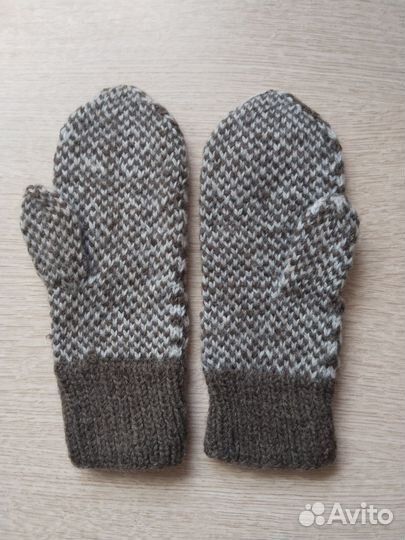Варежки ручная вязка 100 шерсть