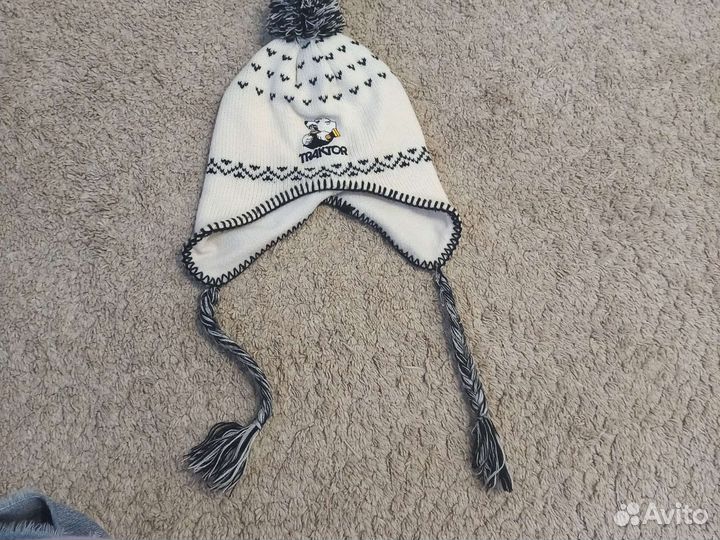 Шапка трактор детская