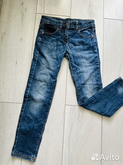 Блузка и джинсы Benetton на 7-8 лет