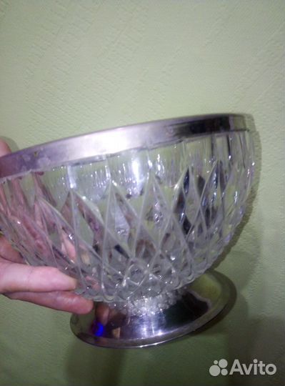 Салатник на ножке ссср.,Блюдо-поднос СССР