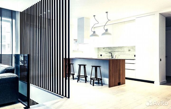 Реечная раздвижная дверь