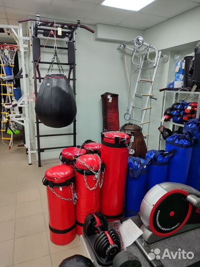 Груша боксерская 35 кг натуральная кожа+резиновая