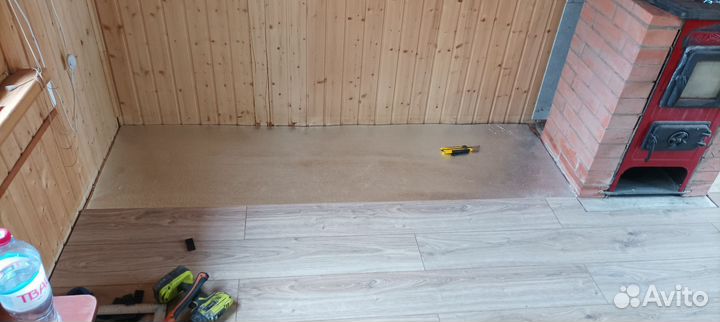 Укладка ламината, кварцвинила, линолеума