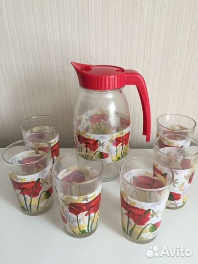 Набор кувшин и стаканы