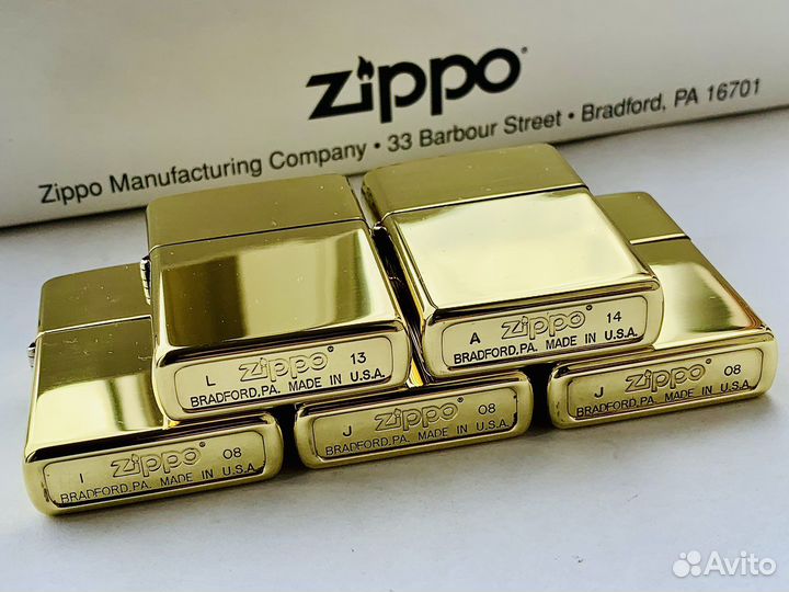 Зажигалки Zippo латунь Оригинал