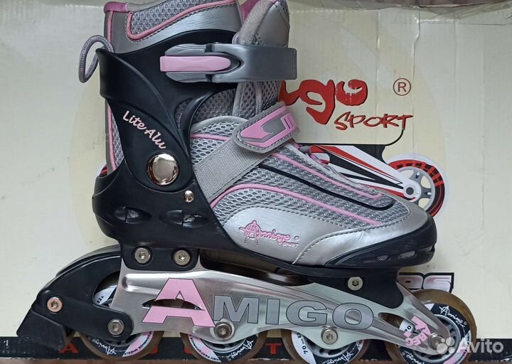 Ролики женские, подростковые 36,37,38,39размер