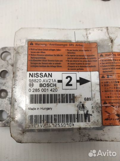 Блок управления AIR BAG Nissan Primera P12