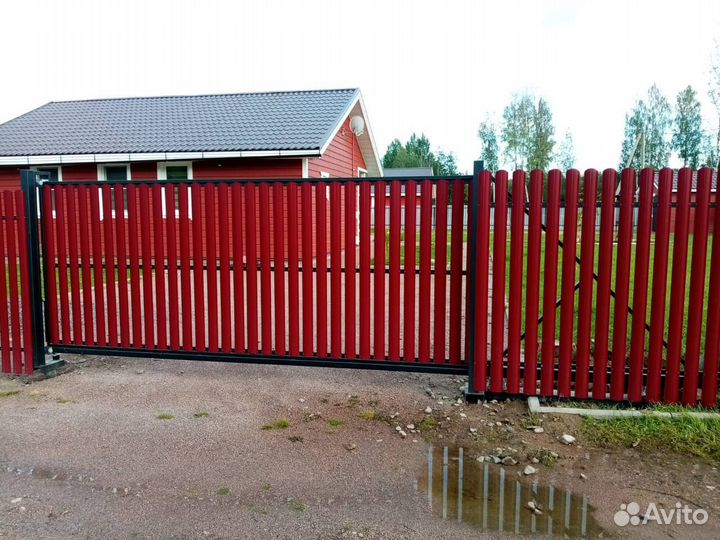 Забор из Штакетника Под Ключ