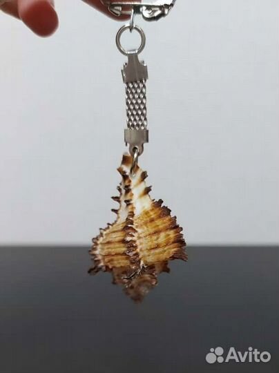 Глиняная ёлочная игрушка колокольчик