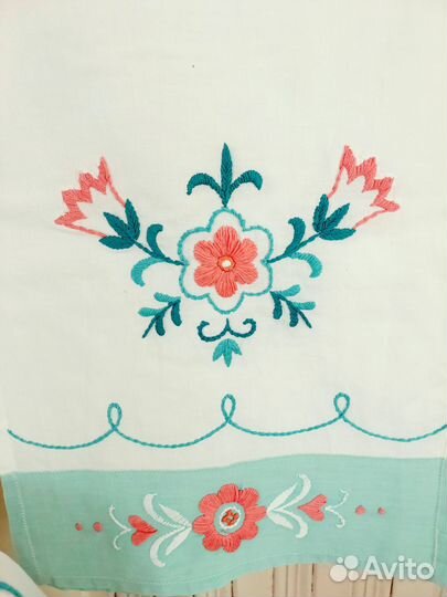 Скатерть и рушник винтаж ручная работа