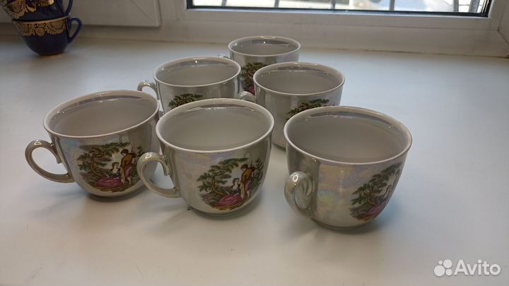 Кружки пфз, пастух и пастушка. 6штук