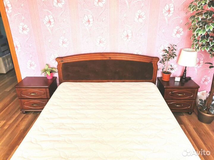 Кровать 2спальная из массива дерева