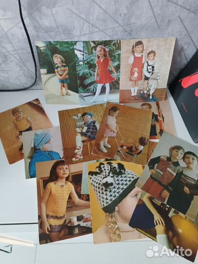 Карточки вязание СССР схема детская одежда