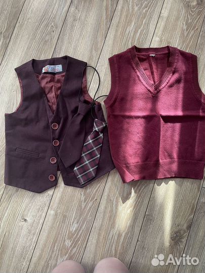 Жилетка форма галстук для первоклашки