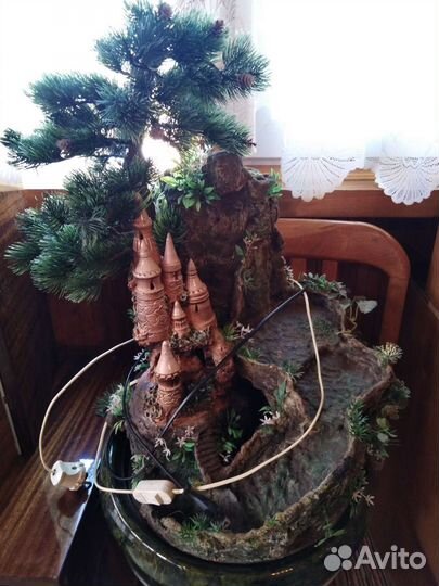 Декоративный фонтанчик с подсветкой 