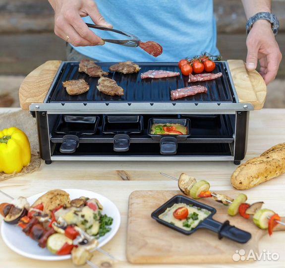 Раклетница-гриль KT-1650. Новая. Полный комплект