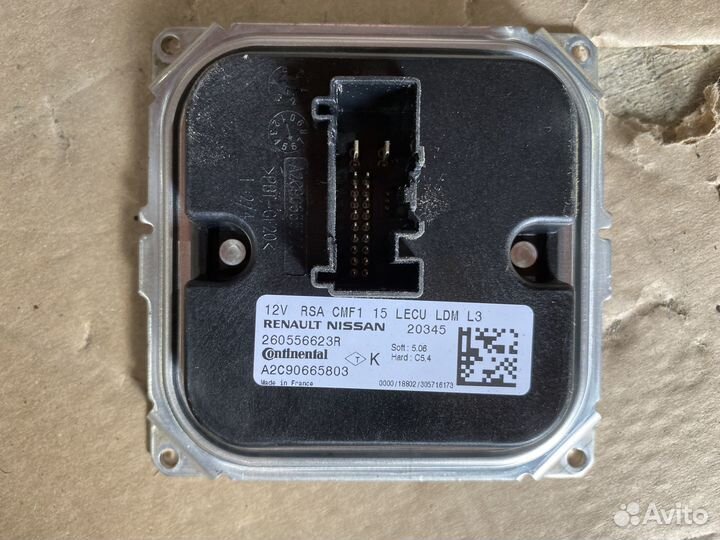 Блок розжига фары LED Renault nissan