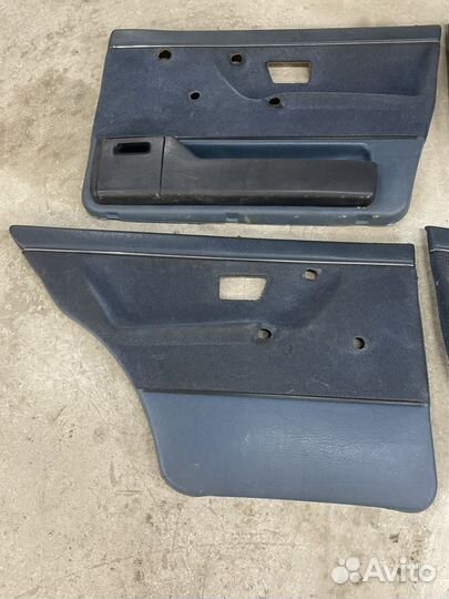 Синие обшивки дверей VW Golf 2 Jetta 2